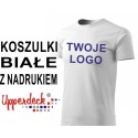 Koszulki z nadrukiem Upperdeck 190 g białe