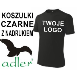 Koszulki z nadrukiem Adler 160 g białe 