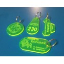 Breloki akrylowe fluorescencyjne z grawerem