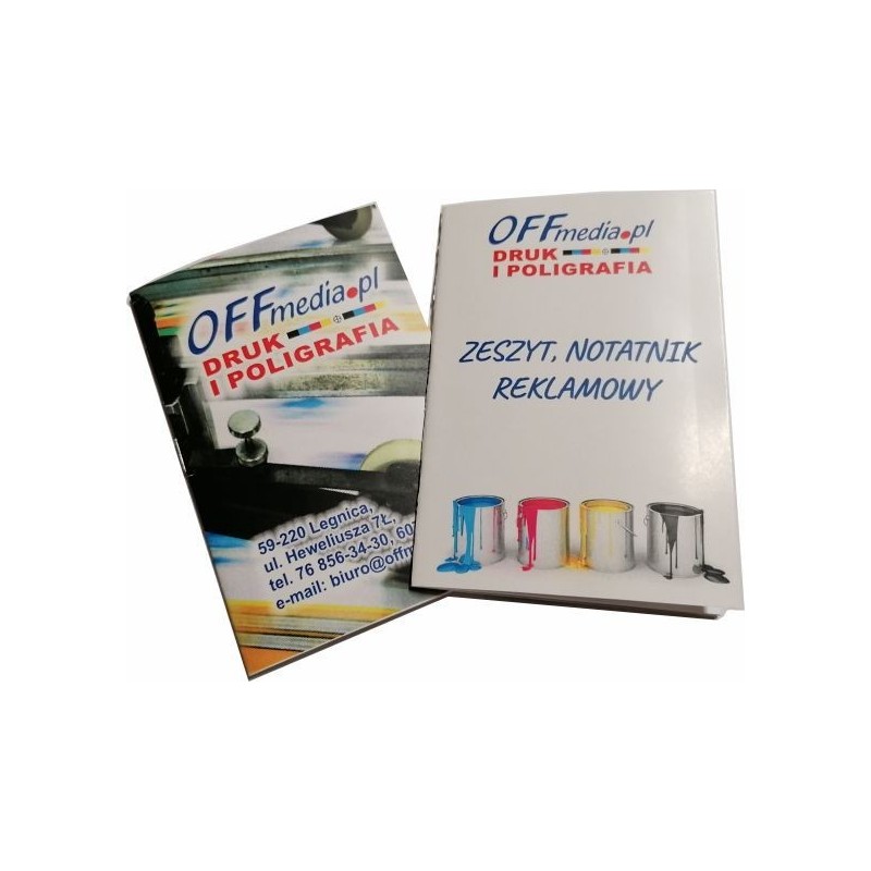 Notesy reklamowe zeszytowe, A6, 16 kartek